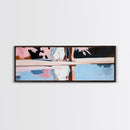 Reflection Beauty, Elegant Aesthetic, Nature Painting, Romantic Minimalism, Framed Canvas Print, Living Room Decor, Feminine Artwork