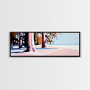 Trees, Sand, Nature, Canvas Print, Coastal Wall Art, Minimalist Landscape, Beach House Decor, Tranquil Artwork, Living Room or Hallway Art