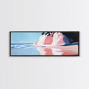 Clifftop Beach, Coastal Escape, Summer Art, Canvas Print, Ocean View Wall Art, Living Room Art, Beach Decor, Beach House Art