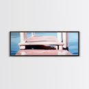 Dock on Water, Serene Reflection, Minimalist Art, Nautical Decor, Canvas Print, Coastal Home Art, Relaxing Wall Art, Lake House Decor