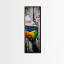 Nature Reflection, Wood and Water, Colorful Art, Canvas Print, Abstract Landscape, Rustic Wall Art, Modern Nature Painting, Office Decor