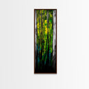 Abstract Forest, Green Nature, Textured Painting, Boho Wall Art, Canvas Print, Modern Home Decor, Living Room Art, Earthy Tones