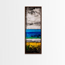 Abstract Beach, Ocean Wall Art, Modern Coastal, Seascape Painting, Minimalist Decor, Contemporary Art, Canvas Print, Living Room