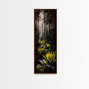 Forest, Ferns, Nature, Canvas Print, Dark Green Wall Art, Botanical Decor, Woodland Artwork, Tranquil Nature Scene, Earthy Home Accent