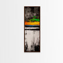 Colorful Sunset, Abstract Seascape, Modern Wall Art, Bold Landscape Painting, Framed Canvas Print, Living Room Decor, Statement Art