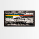Abstract, Modern, Colorful, Framed Canvas Print, Contemporary Wall Art, Bold Geometric Painting, Living Room Decor, Office Artwork
