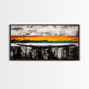 Dramatic Sunset, Abstract Horizon, Vibrant Colorful Art, Bold Nature Wall Art, Southwest Painting, Large Statement Art, Canvas Print