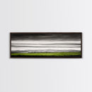 Rolling Hills, Green Fields, Minimalist Landscape, Canvas Print, Nature Wall Art, Modern Farmhouse, Rustic Decor, Office Aesthetic
