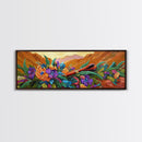 Floral Pipe Still Life, Colorful Mountain Flowers, Nature Decor, Canvas Print, Southwestern Wall Art, Rustic Autumn Vibe, Kitchen Accent