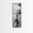Nautical Rope, Coastal Focus, Rustic Texture, Canvas Print, Nautical wall art, Beach house decor, Minimalist bathroom art, Coastal bedroom print