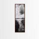 Marsh Trail, Nature Path, Quiet Wetland Scene, Canvas Print, Entryway Wall Art, Rustic Decor, Neutral Color Palette, Modern Nature Style