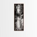River Light Path, Black White Nature, Zen Landscape, Forest Photography, Canvas Print, Rustic Home Decor, Entryway Wall Art, Cabin Wall Art