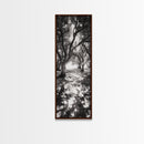 Tree Shadows, Woodland Light, Forest Stroll, Peaceful Canopy, Dappled Light Canvas Print, Cozy Living Room Wall Art, Autumn Decor