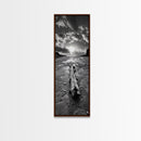 Driftwood Beach, Sunset Tide, Ocean Glow, Canvas Print, Fall Coastal Wall Art, Serene Nature Photography, Tranquil Living Room Decor