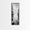 Peaceful Bay, Still Water, Coastal Reflections, Canvas Print, Zen Nature Wall Art, Tranquil Bathroom or Meditation Room Decor