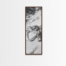 Sand Crab, Coastal Vibes, Beach Creature, Desert Aesthetic, Monochrome Wall Art, Canvas Print, Boho Bathroom Decor, Ocean Life Artwork