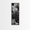 Desert Flower, Cactus Bloom, Southwest Charm, Bold Nature Art, Framed Canvas Print, Kitchen Wall Art, Boho Western Home Decor