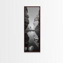 Rock Reflection Pool, Nature Canyon Wall Art, Tranquil Landscape Photography, Framed Canvas Print, Zen Wall Decor, Bedroom Artwork