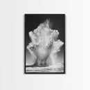Ocean Splash, Water Explosion, Sea Power, Canvas Print, Bathroom Wall Art, Black and White Abstract Art, Coastal Modern Decor