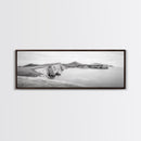 Cliff Coast, Rolling Hills, Seaside Bluffs, Canvas Print, dreamy landscape photography, light neutral living room art, tranquil office decor
