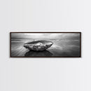 Seashell Closeup, Beach Photography, Ocean Minimalism, Canvas Print, Bathroom Wall Art, Coastal Modern Decor, Nautical Neutral Art