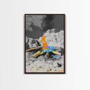 Psychedelic Fire, Abstract Flame, Desert Art, Canvas Print, Surreal Wall Decor, Boho Style, Dorm Wall Art, Trippy Nature Art