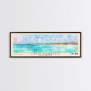 Cayo Paraiso, Dominican Republic Watercolor Beach Print, Vacation Gift, Dominican Republic Wall Art, Framed Canvas Print, Framed Beach Painting