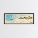 Chill Island Beach, Bahamas Watercolor Beach Print, Vacation Gift, Bahamas Wall Art, Framed Canvas Print, Framed Beach Painting