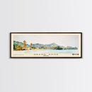 Grand Anse, Grenada Watercolor Beach Print, Vacation Gift, Grenada Wall Art, Framed Canvas Print, Framed Beach Painting