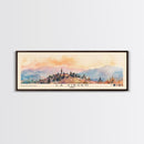 La Virgen, Chile Watercolor Beach Print, Vacation Gift, Chile Wall Art, Framed Canvas Print, Framed Beach Painting
