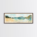 Pitt Island, New Zealand Watercolor Beach Print, Vacation Gift, New Zealand Wall Art, Framed Canvas Print, Framed Beach Painting