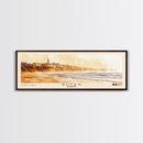 Rügen, Germany Watercolor Beach Print, Vacation Gift, Germany Wall Art, Framed Canvas Print, Framed Beach Painting