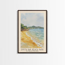 Smith Bay Beach Park, US Virgin islands Watercolor Beach Print, Vacation Gift, US Virgin islands Wall Art, Beach Painting, Beach Decor, Beach Painting