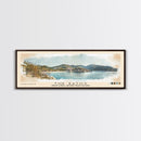 The Baths, British Virgin Islands Watercolor Beach Print, Vacation Gift, British Virgin Islands Wall Art, Framed Canvas Print, Framed Beach Painting