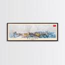 Batman TurkeyPanoramic Travel Poster, Framed Canvas Print or Metal Wall Art, Travel Art, Home Decor, Panoramic Painting, Midcentury Art
