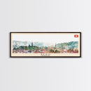 Bern Switzerland Travel Art, City Art, Framed Canvas Print or Metal Wall Art, Europe Travel Poster, Panoramic Wall Art, Extra Wide Wall Art