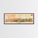 Braga Portugal Travel Art, City Art, Framed Canvas Print or Metal Wall Art, Europe Travel Poster, Panoramic Wall Art, Extra Wide Wall Art
