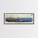 Luhansk Ukraine Wall Art, Panoramic Travel Poster, Panoramic Framed Canvas Print, City Wall Art, Wall Hanging Home Decor, Travel Art