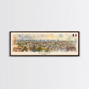 Reims France Travel Art, City Art, Framed Canvas Print or Metal Wall Art, Europe Travel Poster, Panoramic Wall Art, Extra Wide Wall Art