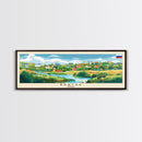 Bratsk Russia Travel Print Wall Art, Panoramic City Art, Travel Art, Wall Decor, Vacation Gift, Framed Canvas Print Or Metal Art