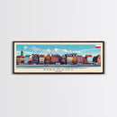 Bydgoszcz Poland Travel Art, City Art, Framed Canvas Print or Metal Wall Art, Europe Travel Poster, Panoramic Wall Art, Extra Wide Wall Art