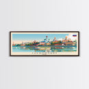 Cheboksary Russia Travel Art, City Art, Framed Canvas Print or Metal Wall Art, Europe Travel Poster, Panoramic Wall Art, Extra Wide Wall Art