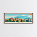 Fuenlabrada Spain Wall Art, Panoramic Travel Poster, Panoramic Framed Canvas Print, City Wall Art, Wall Hanging Home Decor, Travel Art
