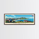 Makhachkala Russia Travel Art, City Art, Framed Canvas Print or Metal Wall Art, Europe Travel Poster, Panoramic Wall Art, Extra Wide Wall Art