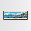 Vigo Spain Wall Art, Panoramic Travel Poster, Panoramic Framed Canvas Print, City Wall Art, Wall Hanging Home Decor, Travel Art