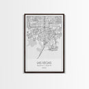 Las Vegas Street Map, Nevada Map, City Map Art, Modern Wall Art, Wall Art, Canvas Print, Travel Wall Décor, Dorm Wall Print, Couples Gift