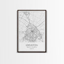 Lexington Street Map, Kentucky Map, City Map Art, Modern Wall Art, Wall Art, Canvas Print, Living Room Art, Travel Print, Pilot Gifts