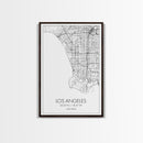 Los Angeles Street Map, California Map, City Map Art, Modern Art, Wall Art, Canvas Print, Travel Wall Print, Wedding Gift, Bedroom Décor