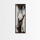 Abstract Hand Painting Framed Canvas Print moody art dark romance painting geometric wall art contemporary home decor unique gift