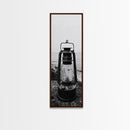 Weathered Lantern, Coastal Art, Canvas Print, nautical wall art, seascape painting, coastal decor, moody art, rustic wall art, guest room art